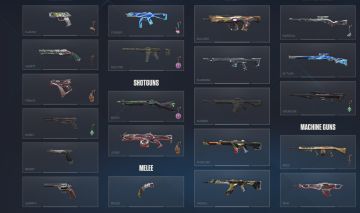 Minha conta do VALORANT com muitas SKINS e CHAMPIONS RARAS