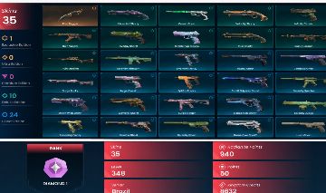 35 Skins | 1 Faca Adaga da Ruína / Vândalo da Ruína / Fantasma da Serenidade