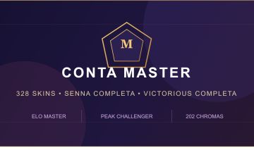 CONTA MASTER LOL | COLEÇÃO SENNA COMPLETA + VICTORIOUS COMPLETA | 328 SKINS