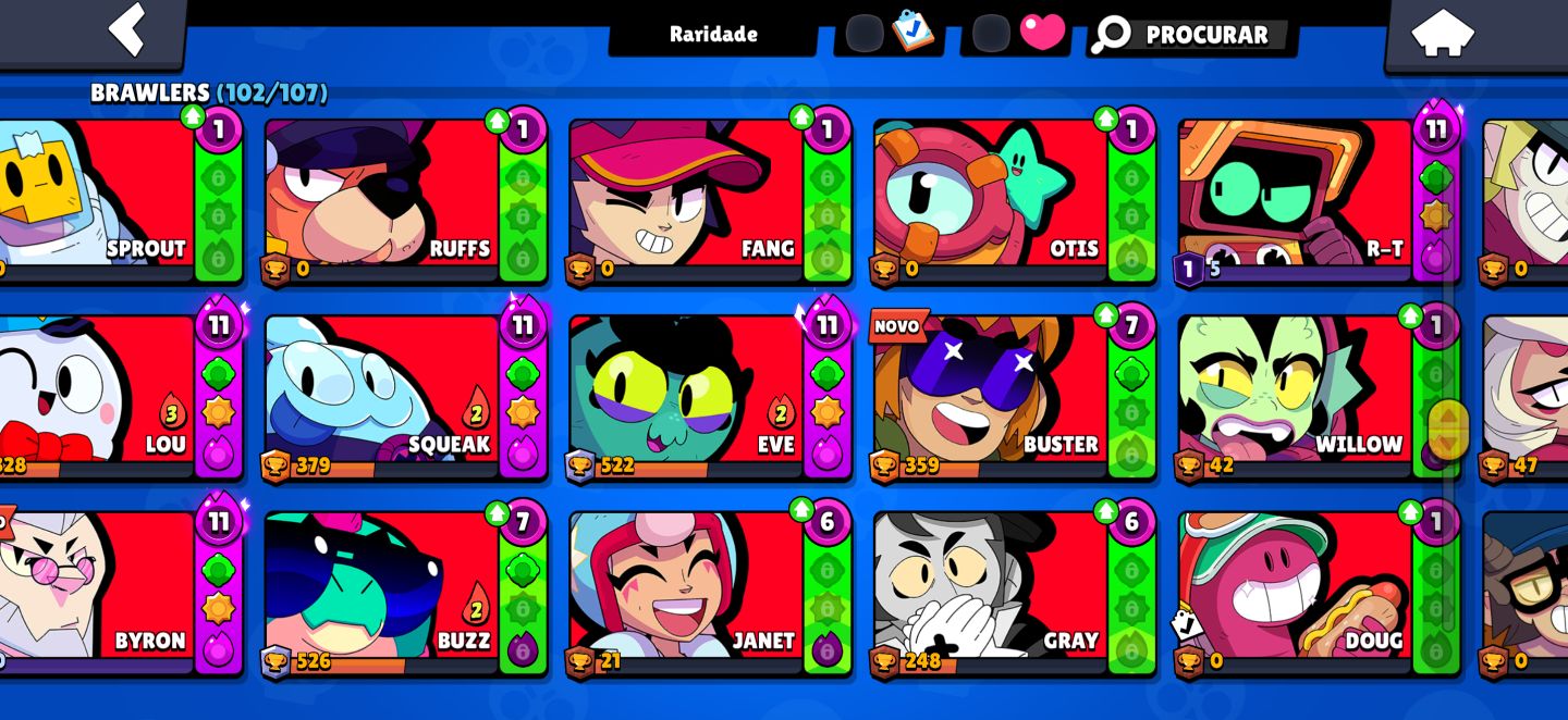 Conta de Brawl Stars 40k de troféus muito boa!! Preço a negociar