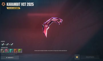 CONTA VALORANT -+R$900 EM SKINS | KARAMBIT VCT 2025 E MAIS!
