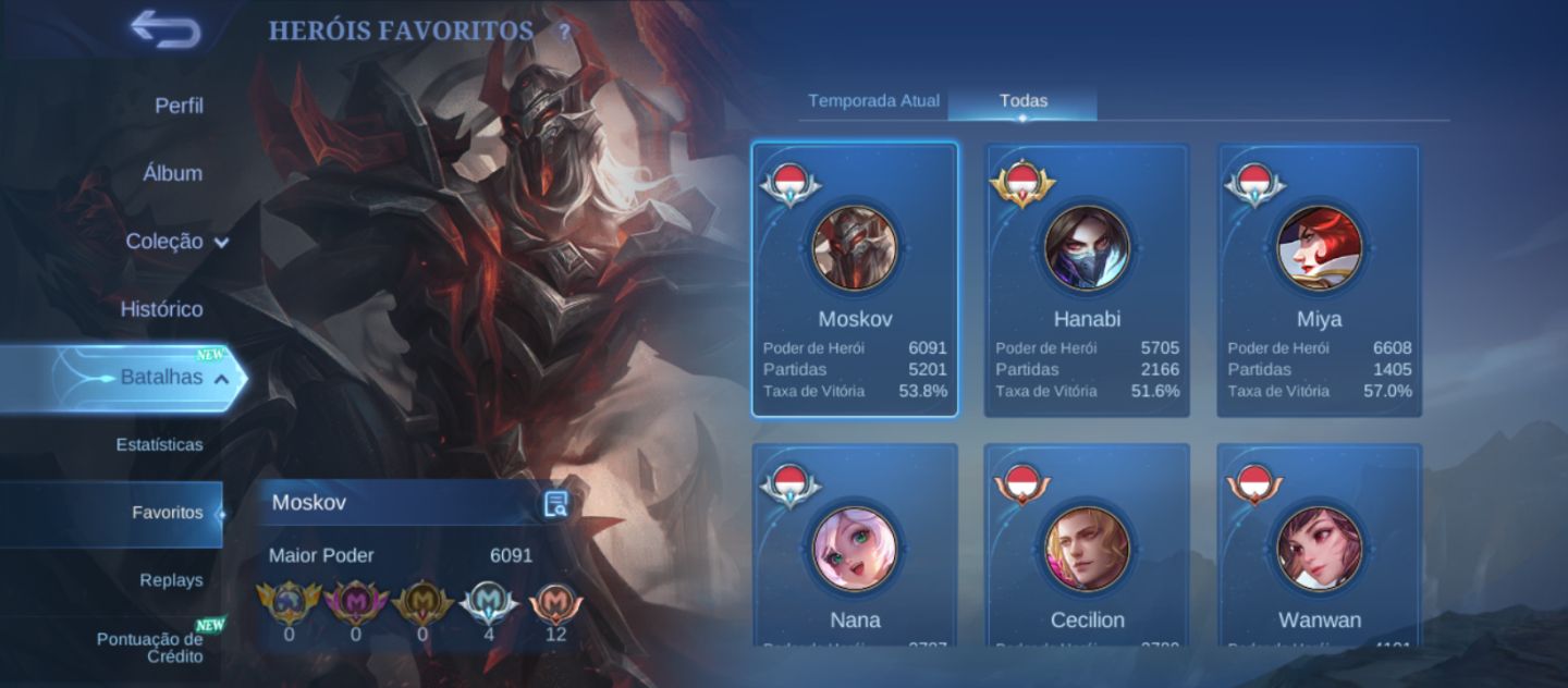 Conta mobile legends main adc