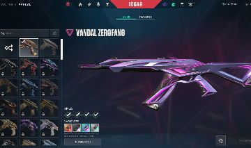 CONTA VALORANT VANDAL ZEROFANG + BORBOLETA SINGULARIDADE + GHOST PROTECAO FASICA