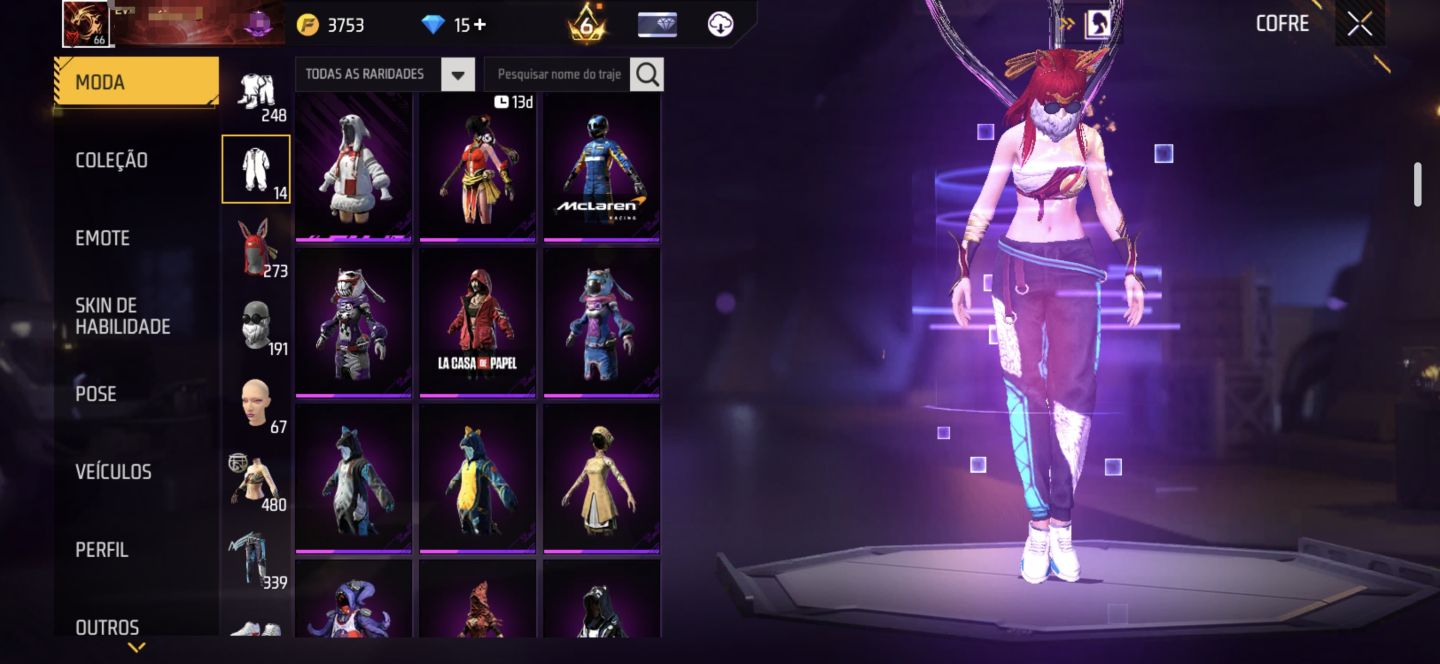 Conta gemada prime 6, com preço negociável.