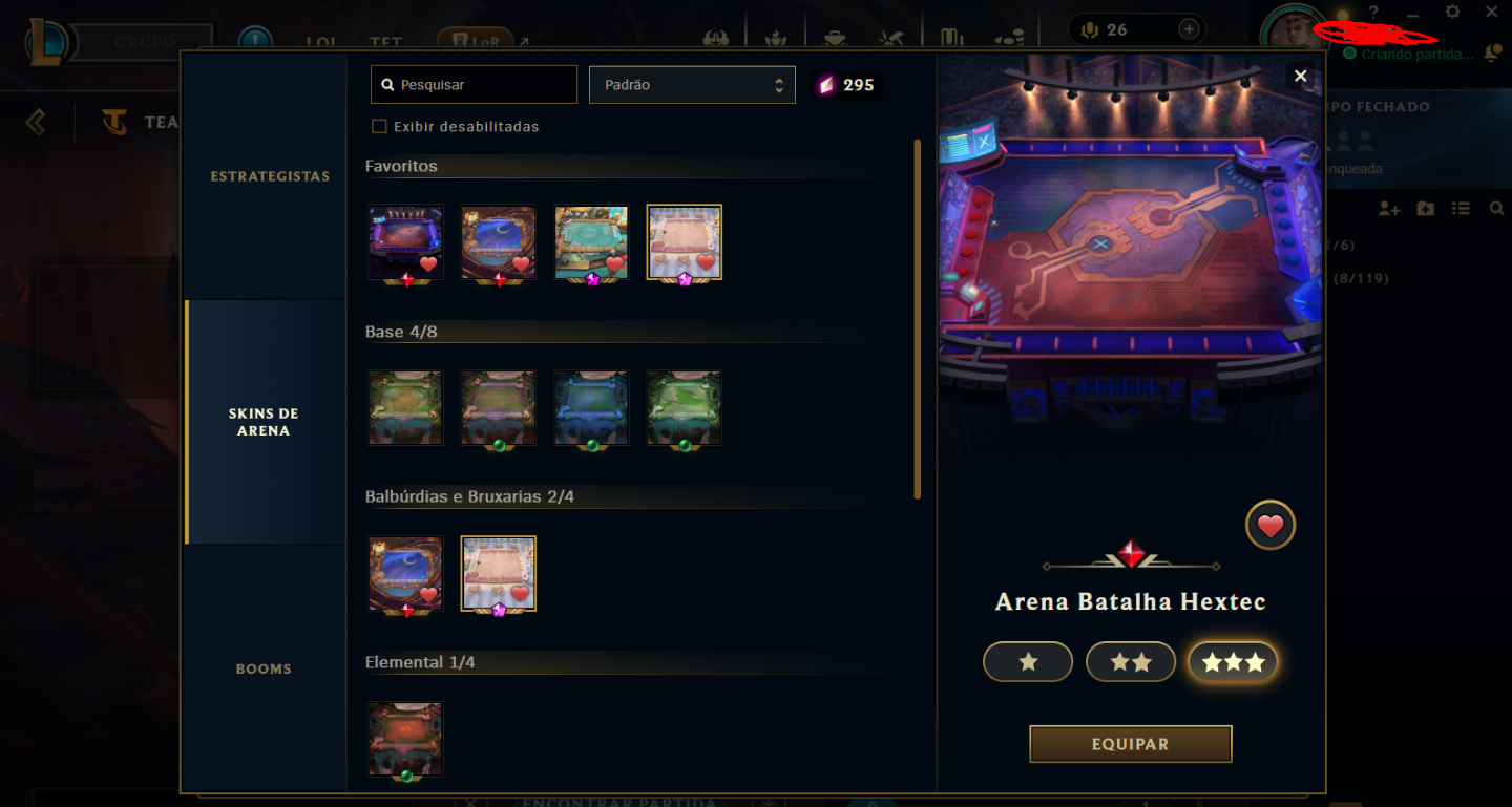 Conta RIOT - League of Legends(837 skins)/Valorant(182 skins)/TFT (+15k GASTO)