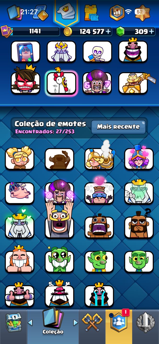 Conta Clash Royale 5600 Troféus + Cartas Upadas Arena 16