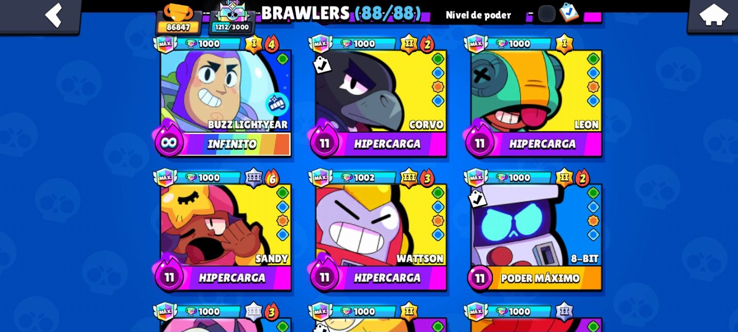 CONTA DE BRAWL STARS COMPLETAMENTE FULL. (DESDE 2018).