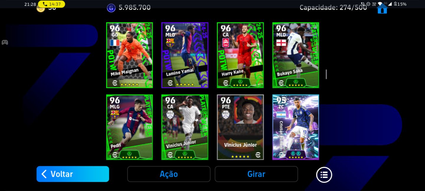 Conta de efootball 200