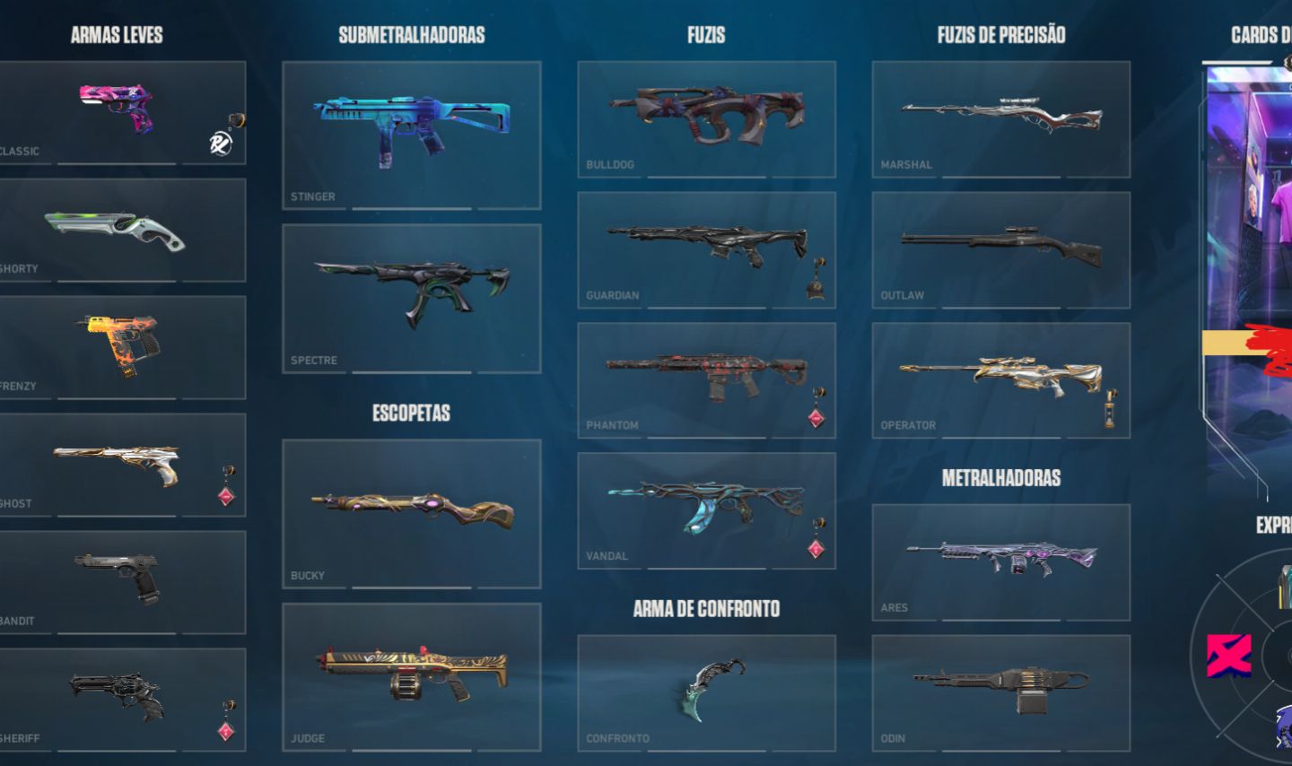 PREÇO NEGOCIAVEL! Conta valorant FullAcess Imortal 1 +20 skins,vandalpreludio