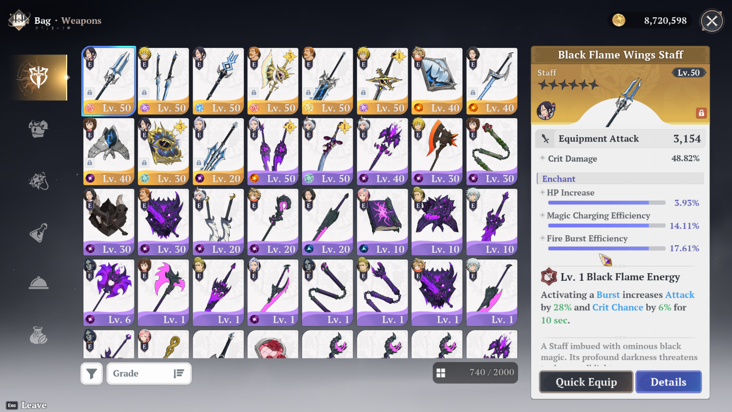 Conta 7ds origin end game dia 1