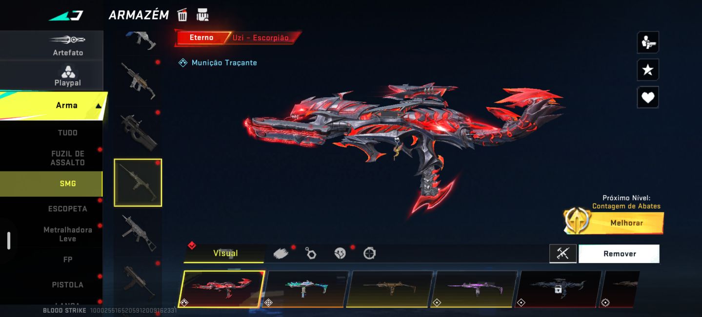 Conta de blood muito boa, com várias skins