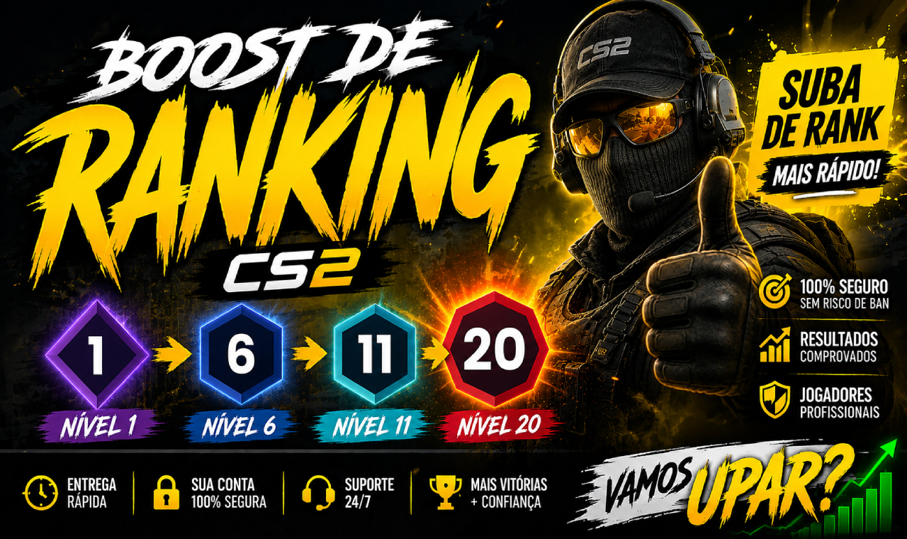 CS2 RANK BOOST | GAMERSCLUB | PREMIER | COMPETITIVO | BRAÇO DIREITO | SOLO BOOST