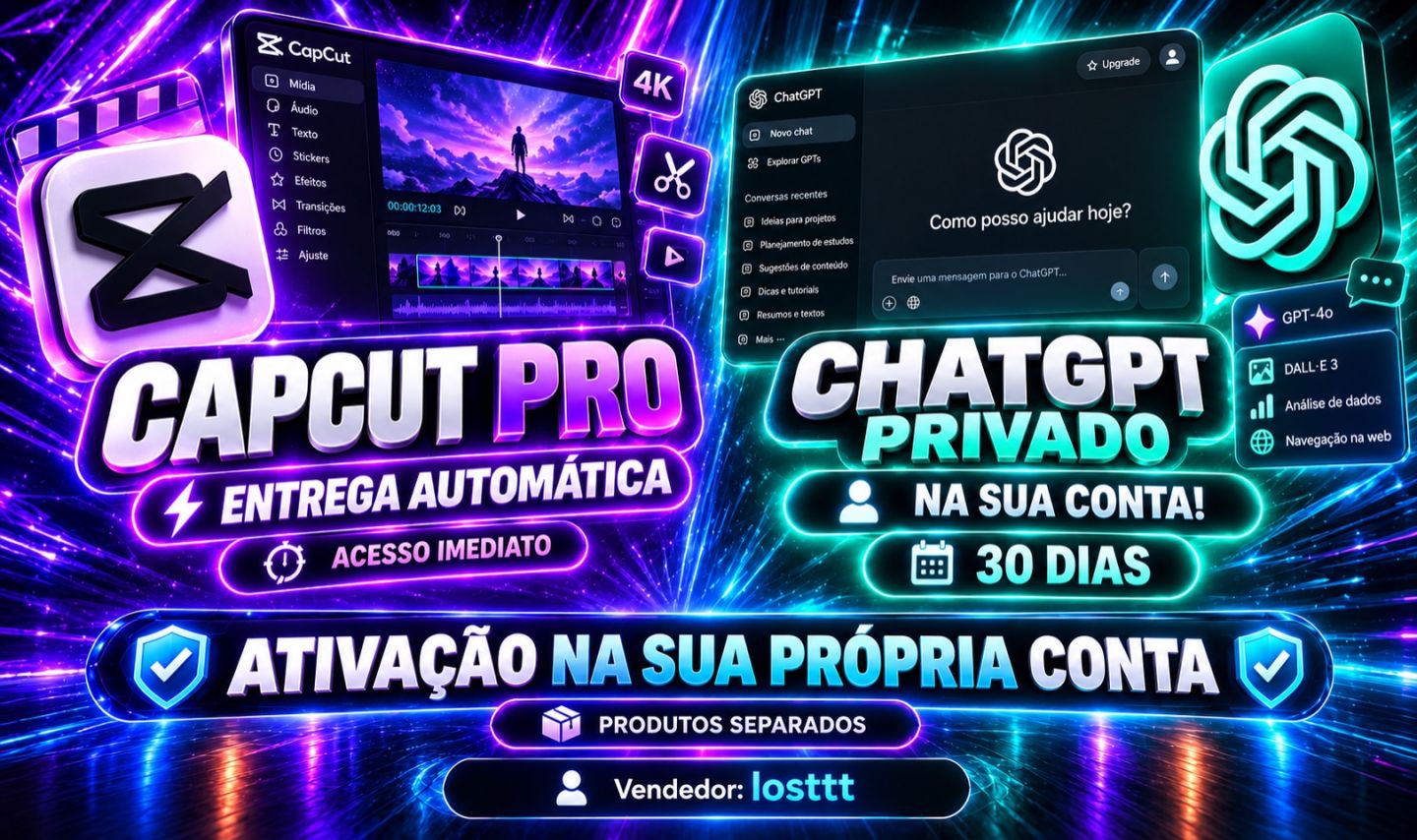 CAPCUT PRO PRIVADO | CHAT GPT | CANVA PRO | (ENTREGA AUTOMATICA) CAP CUT