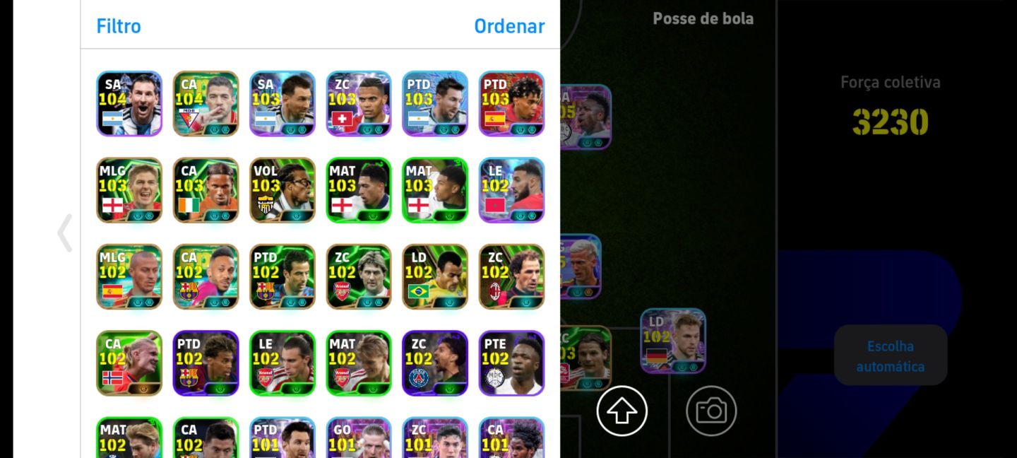 CONTA EFOOTBALL RARA! NEY MSN + SUAREZ PRIME + DEL PIERO BLITZ + VINI LISO E+++!