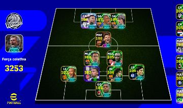 FORÇA 3253 - MBAPPE 106 + ETO 107 + CRUYFF 109 + MESSI 108