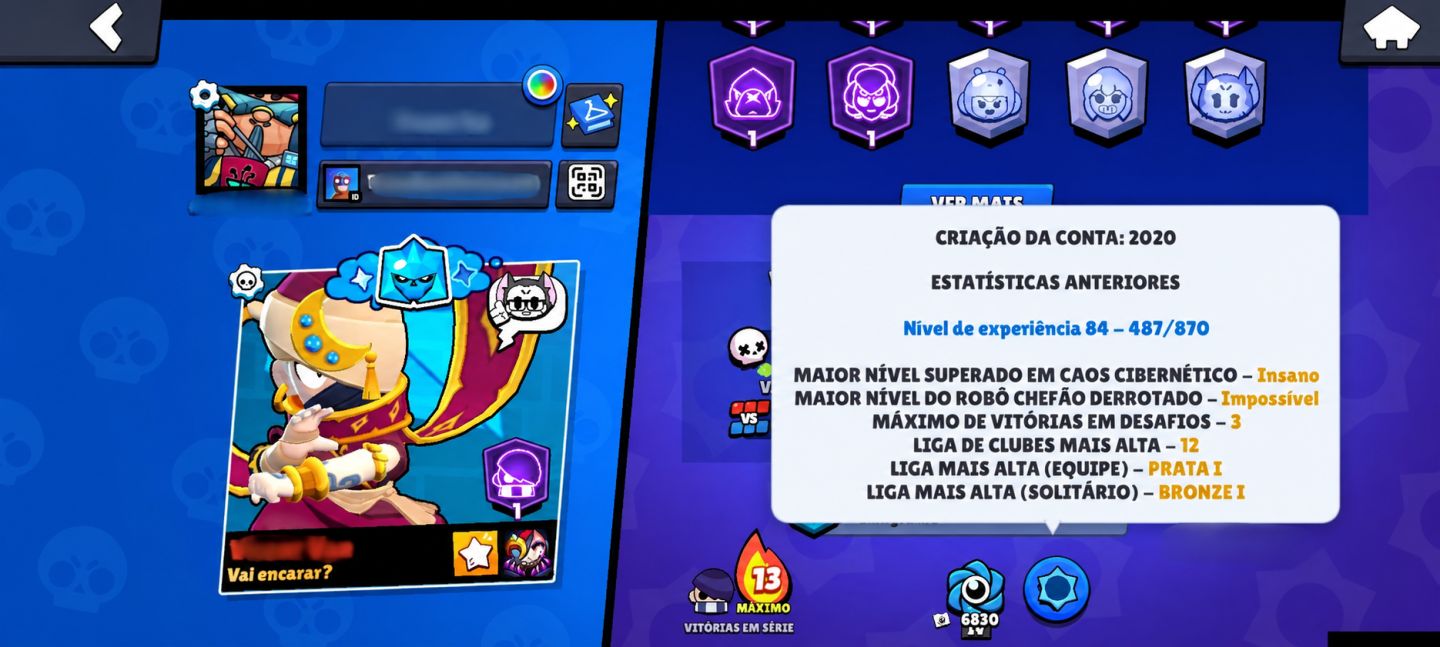 CONTA BRAWL STARS 2020 | 30K TROFÉUS | 88/107 BRAWLERS | 7 PRESTÍGIOS