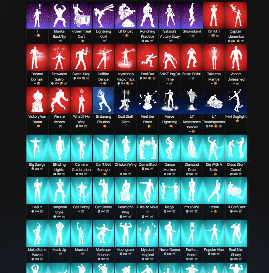 Conta Fortnite RARA a VENDA com +260 skins + 240 emotes