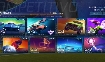 Conta Rocket League antiga e Rara. Rank C3 no X2 com Fennec e Vários BMs