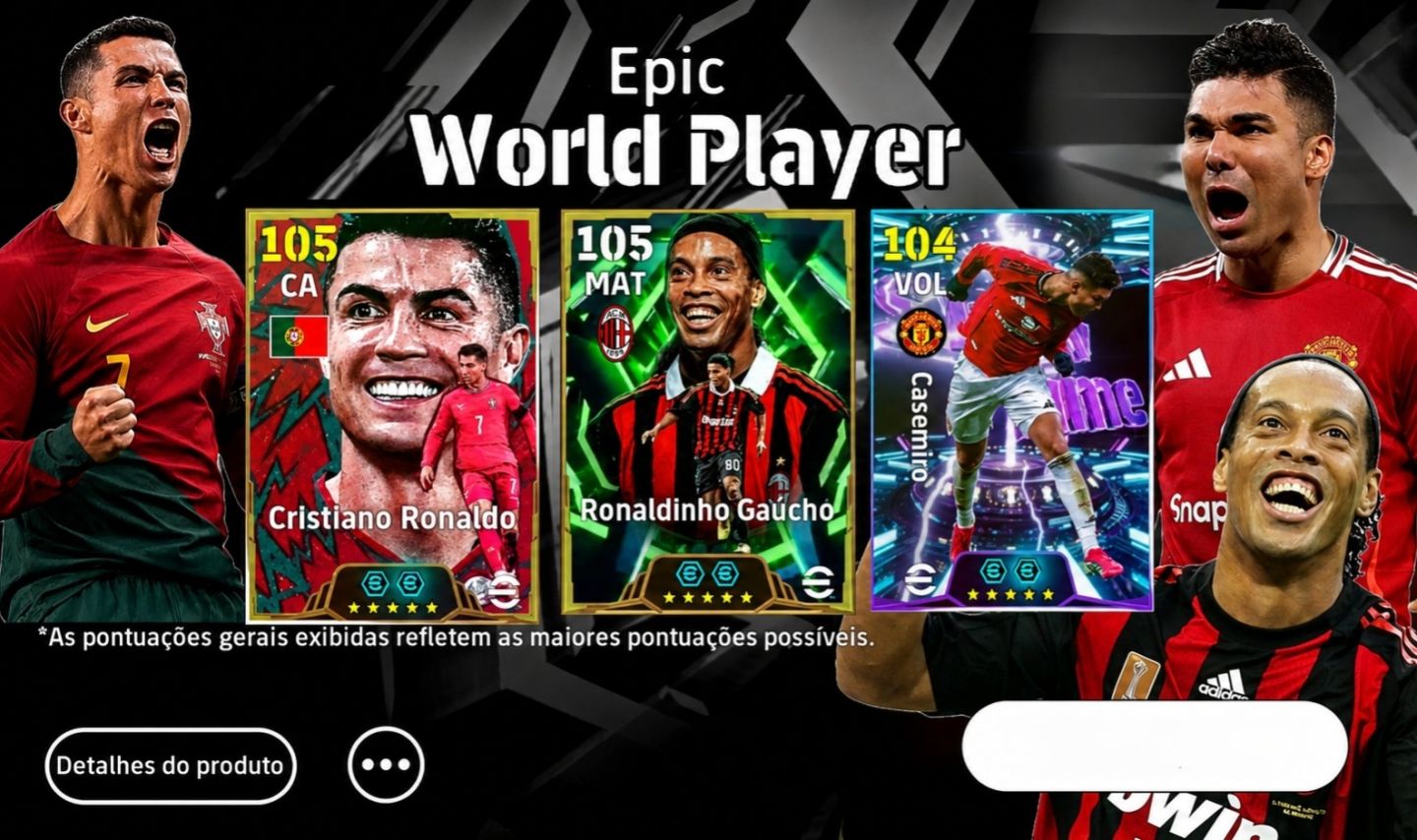 CONTA EFOOTBALL COM TOTTI EPICO 107, GERRARD EPICO, GUARDIOLA, RONALDINHO GAUCHO