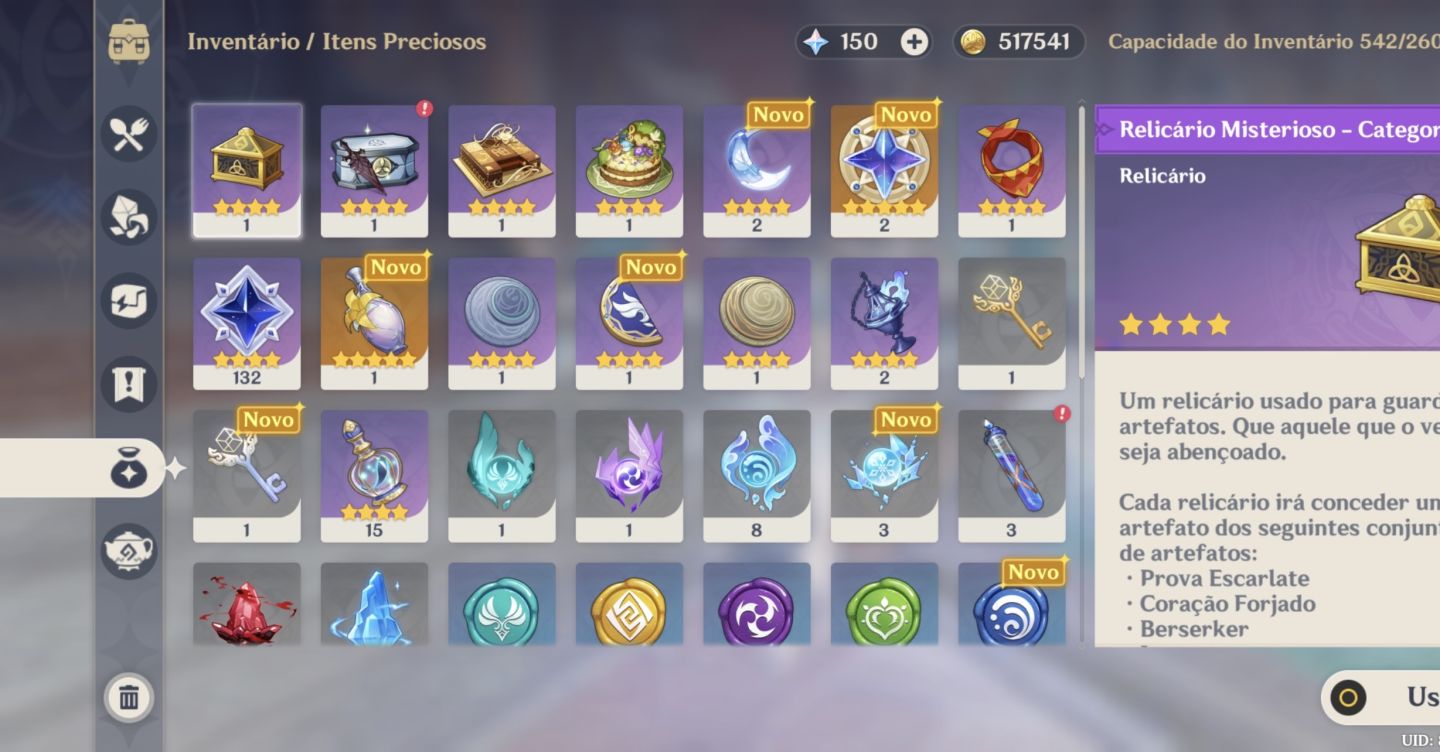 CONTA AR55 - ODETTE + HU TAO + NILOU + 3 ARMAS T5