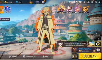 CONTA FF BOT | SKIN NARUTO | TROCA DE NICK DISPONÍVEL | (JA VINCULADA)
