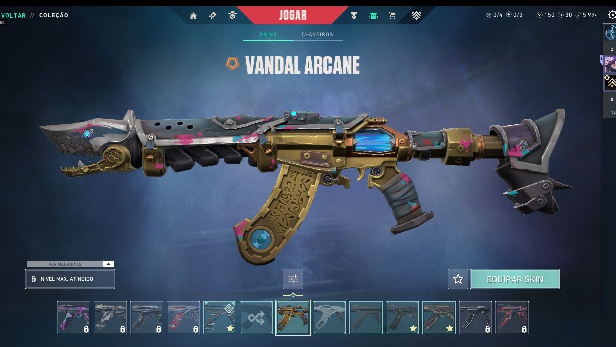 Conta valorant MAX D3 + VARIAS SKINS FULL ACESSO TODOS AGENTES