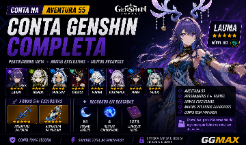 CONTA AR55 | LAUMA + FURINA + MUALAN I + NAHIDA| ARMAS ASSINATURA | 61 RESINAS