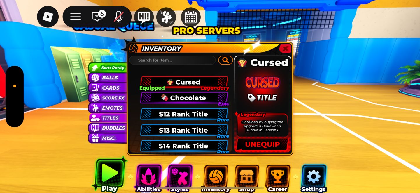 CONTA VOLLEYBALL 4.0 / VOLLEYBALL UNBOUND NIVEL 402 + LEGEND + ITENS GODLY