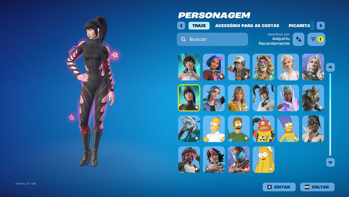 Conta fortnite + crosshair x