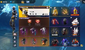 CONTA FREE FIRE / FF GEMADA SEGUNDO PASSE ANGELICAL PRIME 8 1K DE PEITORAIS