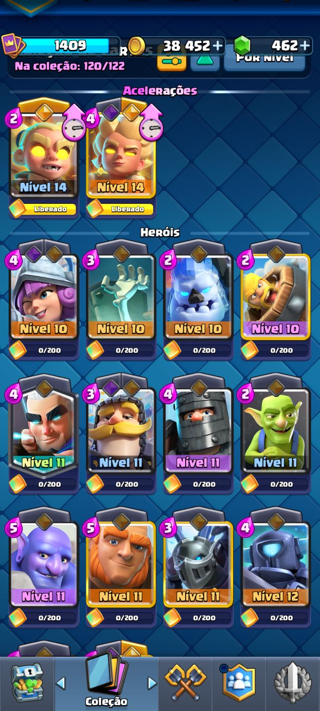 Conta 8 anos crash royale