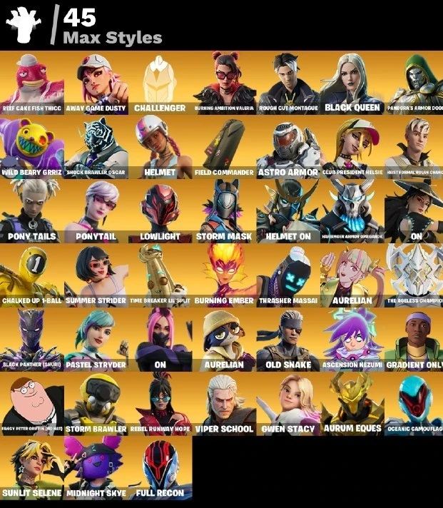 Fortnite 119 Skins / Omegarok | Spectra Knight | Ronin | Mizuki | The Origin dia