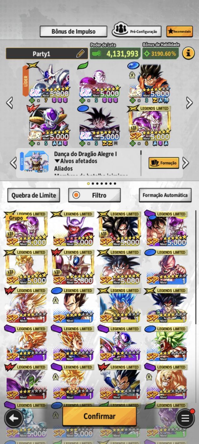 DRAGON BALL LEGENDS! NOVO GOKU LR+ COOLER, FRIEZA E TURLES ULTRA+ FRIEZA LR +LFS