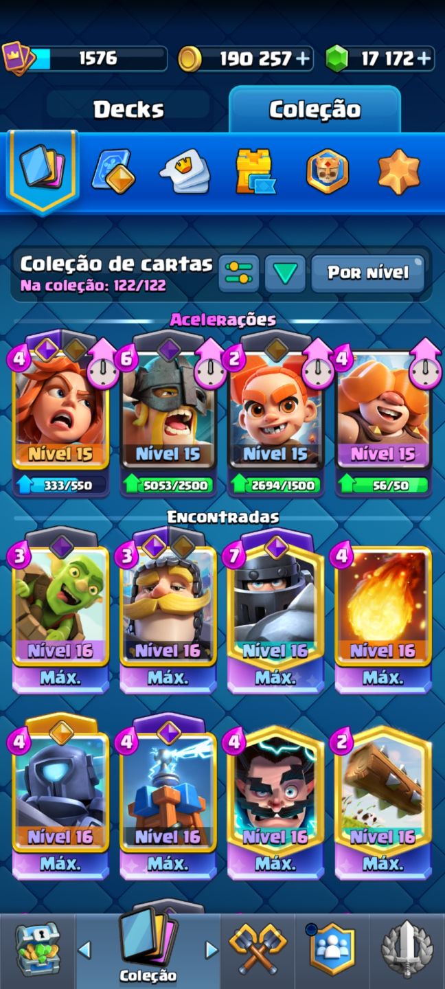 OFERTA!!! CONTA DE CLASH ROYALE BEM UPADA. CONTA BOA!!!