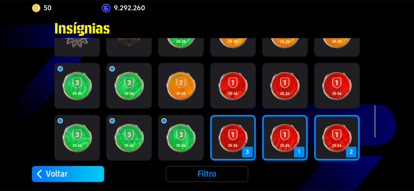 CONTA DE EFOOTBALL COM 3316 DE FORÇA