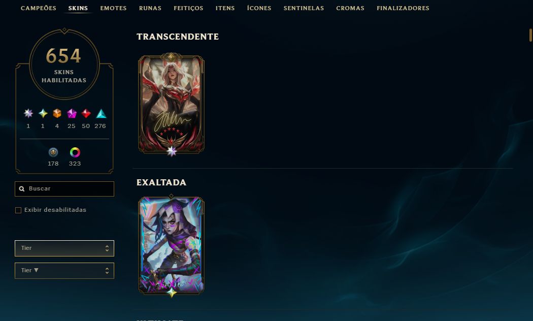 654 SKINS | AHRI LENDA IMORTALIZADA AUTOGRAFADA | Jinx Fragmentada de Arcane