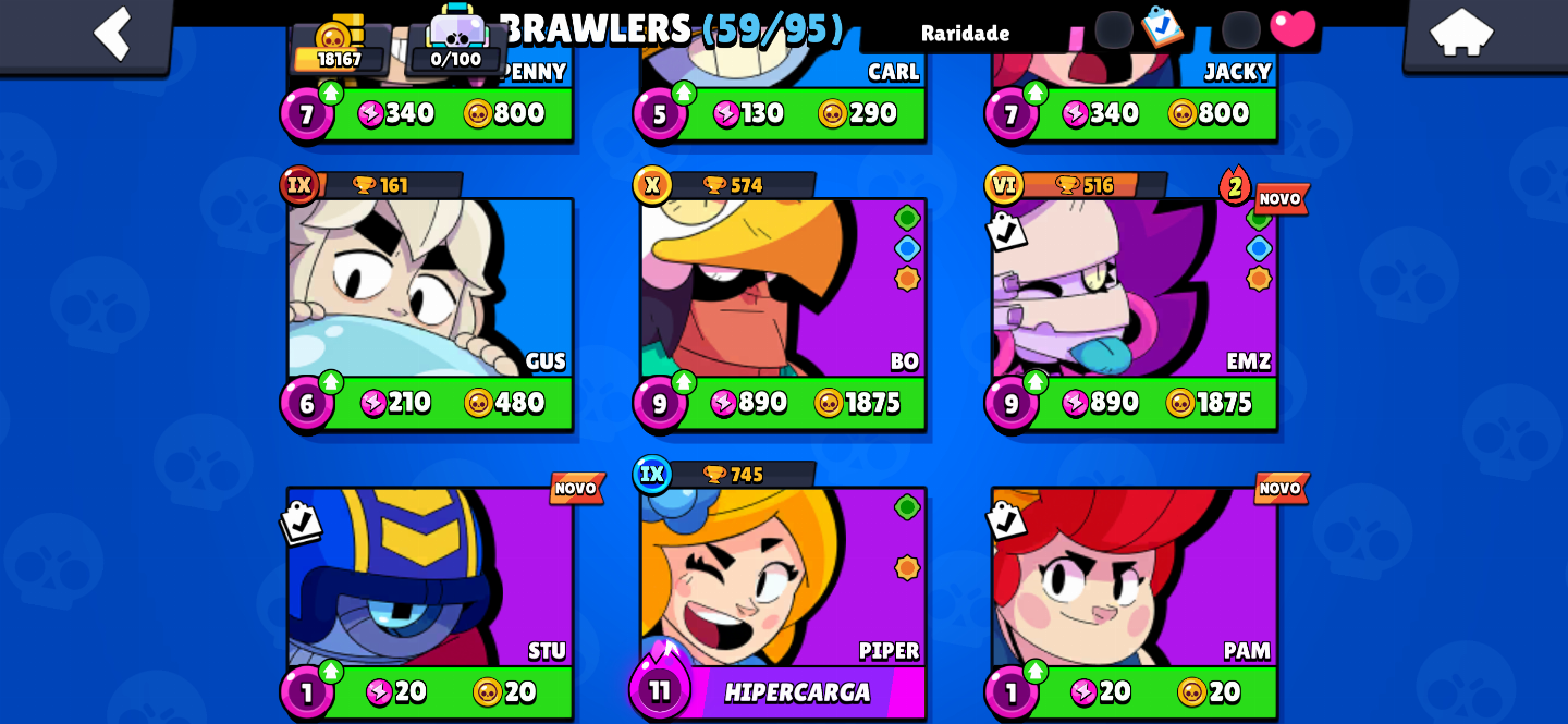 CONTA BRAWL STARS EX MAIN MORTIS QUASE TODAS AS SKINS DELE E MUITO MAIS