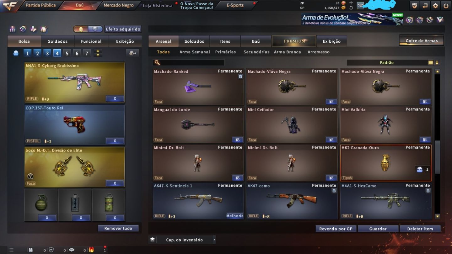 Conta de Crossfire com varias vips