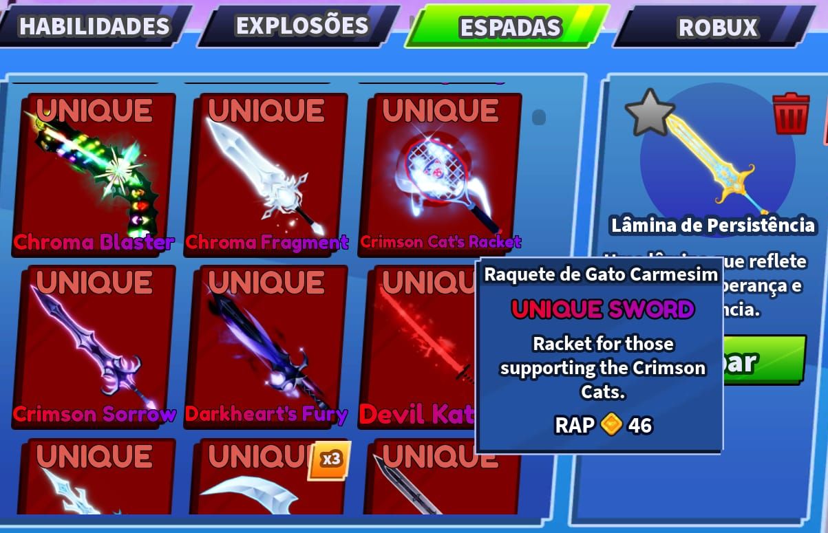 ITENS ALEATÓRIOS BLADE BALL | ESPADAS, EXPLOSÕES E EMOTES