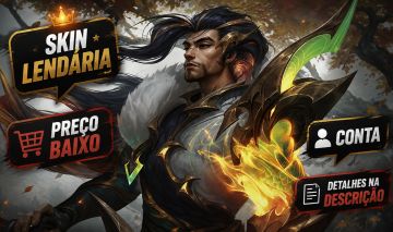 CONTA LEAGUE OF LEGENDS COM SKIN LENDÁRIA | LEVEL 23 | PREÇO BAIXO