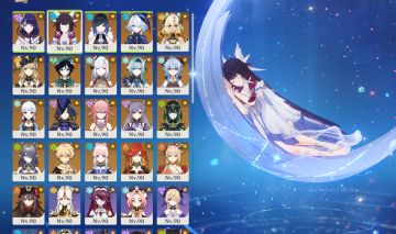 Conta de genshin ar60, armas e personagens t5. preço negciável
