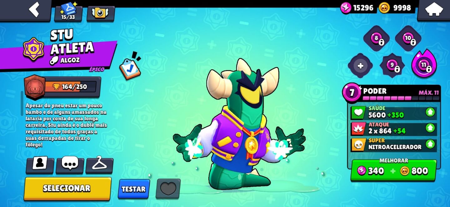 CONTA BRAWL STARS ANTIGA COM SKINS MUITOS RARAS
