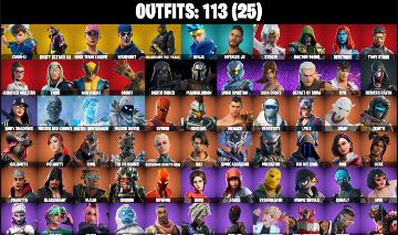 CONTA DE FORTNITE 113 SKINS + STW OG DELUXE