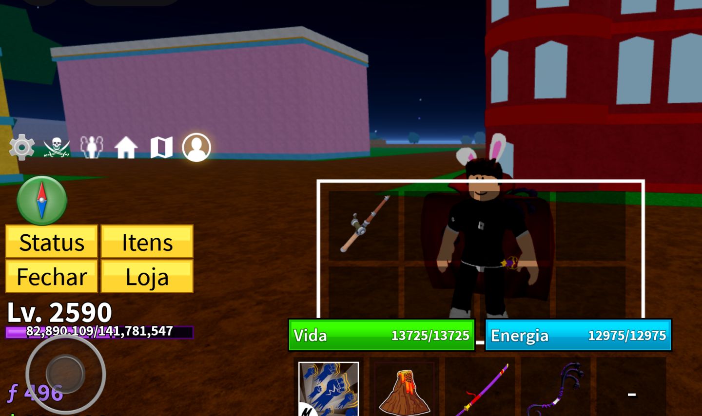 CONTA BLOX FRUITS ROCKET PERM