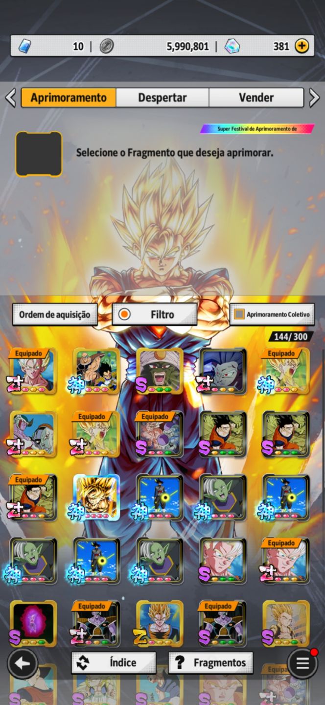 Conta com vedito legend