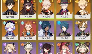 HUTAO C2 + ZHONGLI C1 + KAZUHA + LYNEY + ALOY