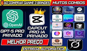 Chat Gpt 5 Business/Plus - BRINDES 2 Contas + Copilot + MidJourney + Gemini
