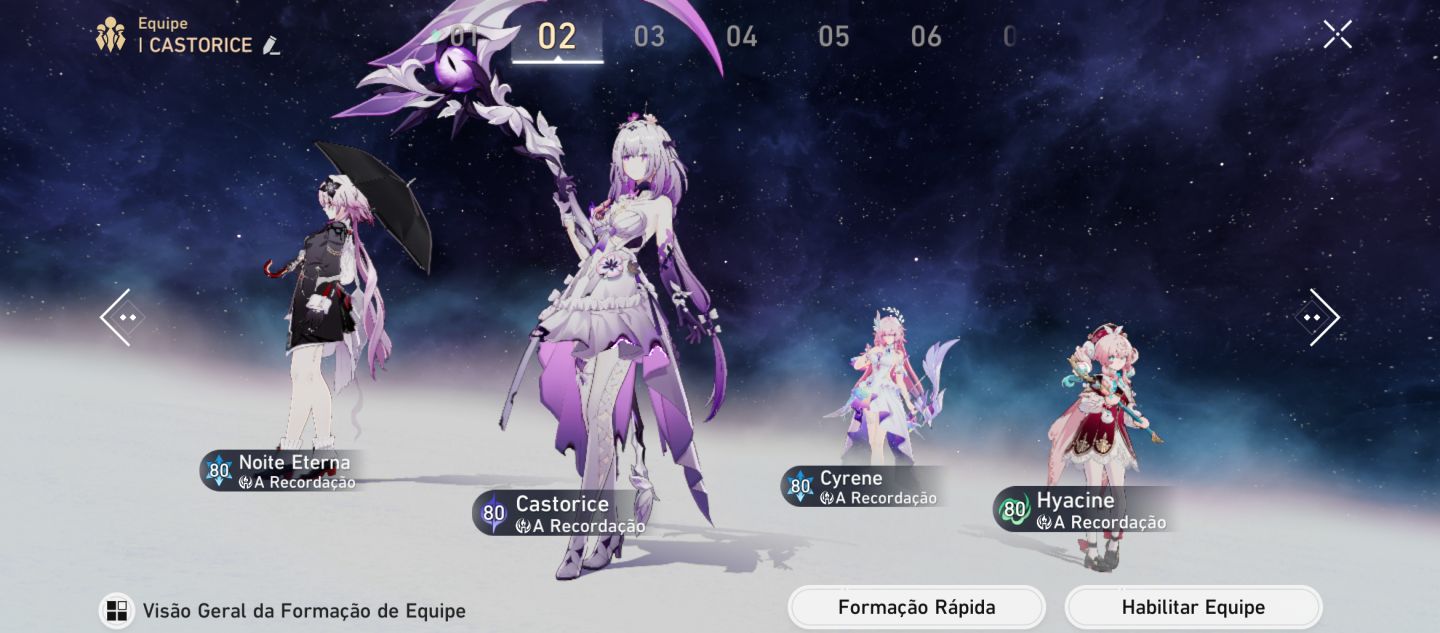 Conta com times completos SW 999 + Castorice, com MUITO conteúdo