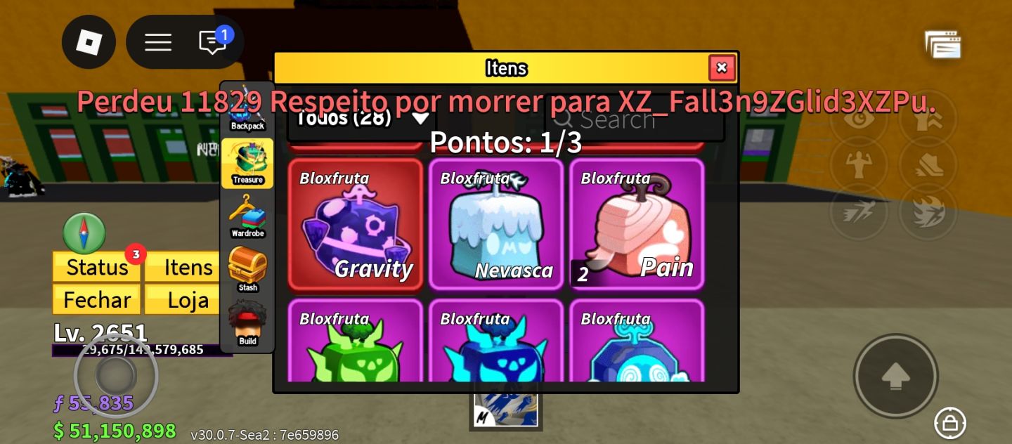 Conta de roblox - blox fruits