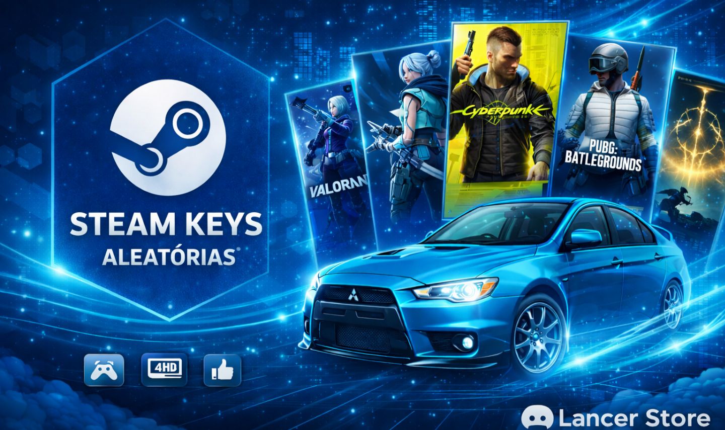 STEAM KEYS ALEATORIAS - JOGOS DE 100R$ A 500R$